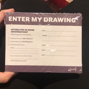 5 pack of “enter my drawing” pads - new /unopened